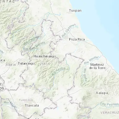 Map showing location of Zozocolco de Hidalgo (20.140480, -97.575670)