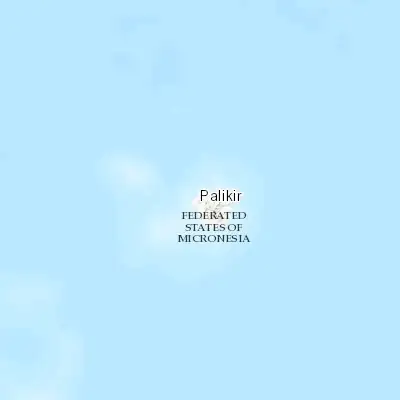 Map showing location of Palikir - National Government Center (6.924770, 158.161090)