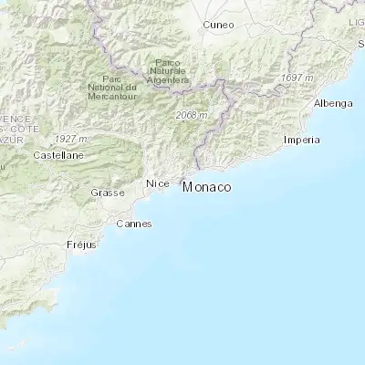 Map showing location of La Condamine (43.734390, 7.420240)