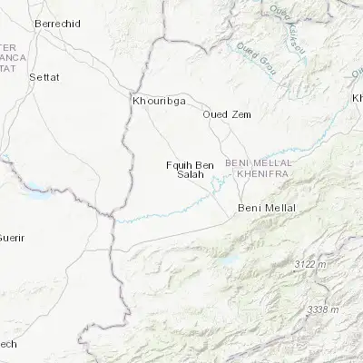 Map showing location of Al Fqih Ben Çalah (32.502130, -6.687710)