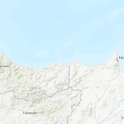 Map showing location of Al Hoceïma (35.251650, -3.937230)