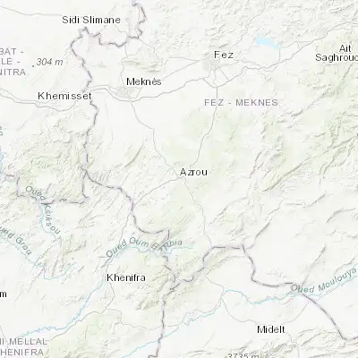 Map showing location of Azrou (33.434430, -5.221260)