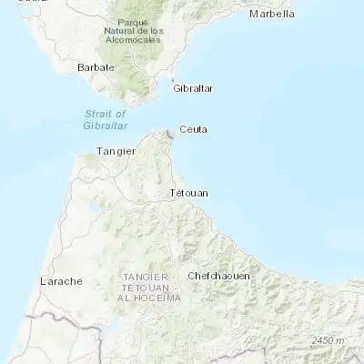 Map showing location of Cap Negro II (35.659700, -5.285250)