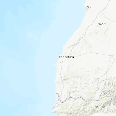 Map showing location of Essaouira (31.512500, -9.770000)