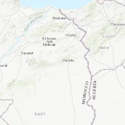 Map showing location of Jerada (34.310000, -2.160000)