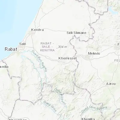 Map showing location of Khemisset (33.824040, -6.066270)