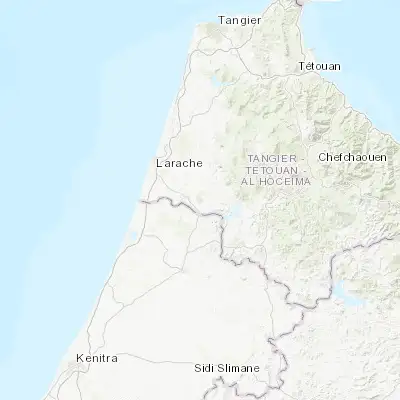Map showing location of Ksar El Kebir (35.000440, -5.903780)