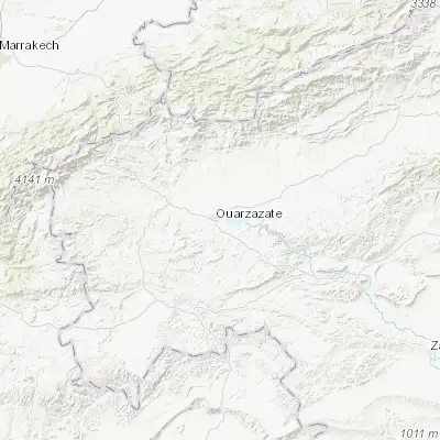 Map showing location of Ouarzazat (30.918940, -6.893410)