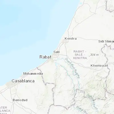 Map showing location of Salé Al Jadida (33.997220, -6.740470)