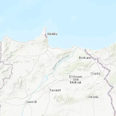 Map showing location of Zaïo (34.942820, -2.732900)