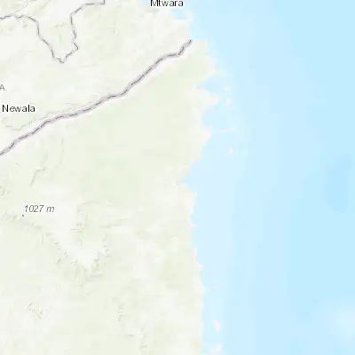 Map showing location of Mocímboa (-11.316670, 40.350000)