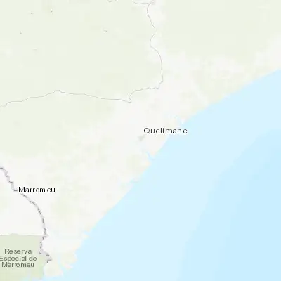 Map showing location of Quelimane (-17.878610, 36.888330)