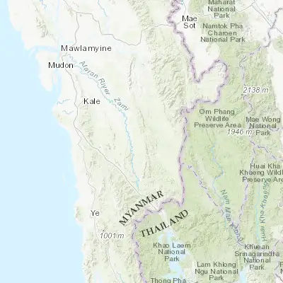 Map showing location of Kyain Seikgyi Township (15.822880, 98.252570)
