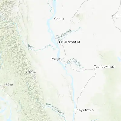 Map showing location of Magway (20.149560, 94.932460)