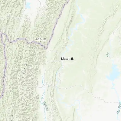 Map showing location of Mawlaik (23.642540, 94.404780)