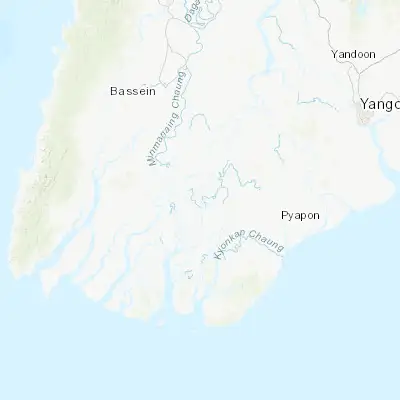 Map showing location of Mawlamyinegyunn (16.377200, 95.264880)