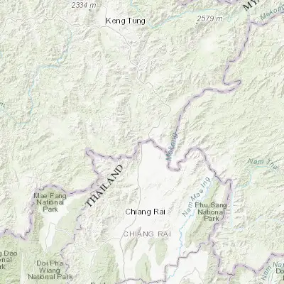 Map showing location of Tachilek (20.447500, 99.880830)
