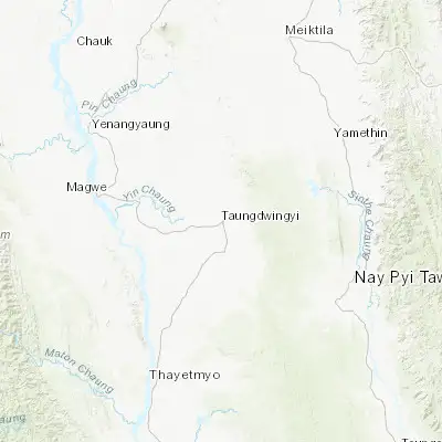 Map showing location of Taungdwingyi (20.006500, 95.545310)