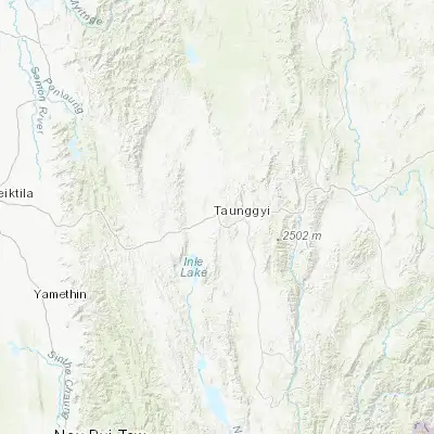 Map showing location of Taunggyi (20.789190, 97.037760)