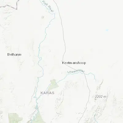 Map showing location of Keetmanshoop (-26.576540, 18.133590)