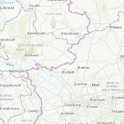 Map showing location of Aalten (51.925000, 6.580560)