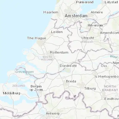 Map showing location of Alblasserdam (51.865830, 4.661110)