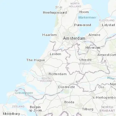 Map showing location of Alphen aan den Rijn (52.129170, 4.655460)
