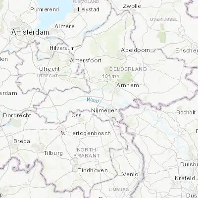 Map showing location of Andelst (51.908330, 5.729170)