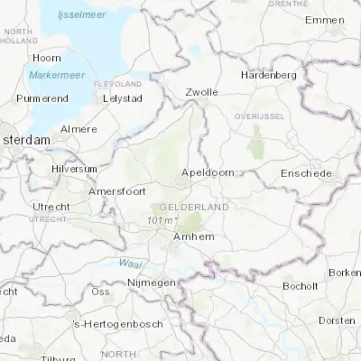 Map showing location of Apeldoorn (52.210000, 5.969440)