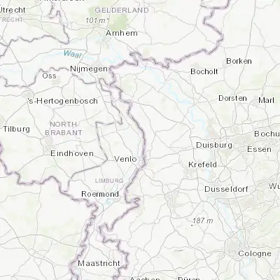 Map showing location of Arcen (51.476670, 6.180560)