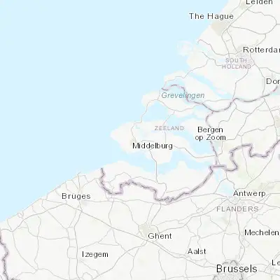 Map showing location of Arnemuiden (51.501670, 3.675000)