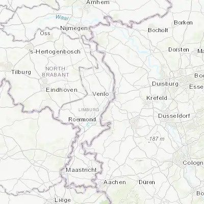 Map showing location of Baarlo (51.330830, 6.094440)