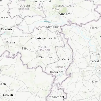 Map showing location of Bakel (51.503330, 5.740280)