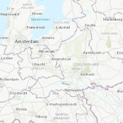 Map showing location of Barneveld (52.140000, 5.584720)