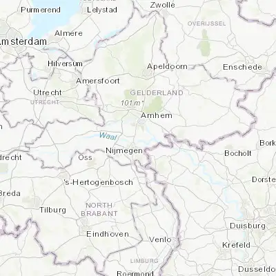 Map showing location of Bemmel (51.891670, 5.898610)