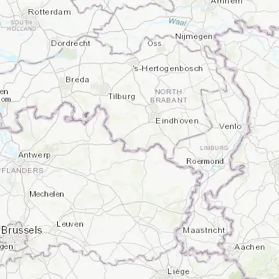 Map showing location of Bergeijk (51.319170, 5.358330)