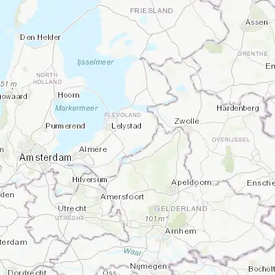 Map showing location of Biddinghuizen (52.455000, 5.693060)