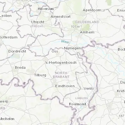 Map showing location of Bitswijk (51.668700, 5.609210)
