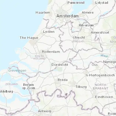 Map showing location of Bleskensgraaf (51.872500, 4.783330)