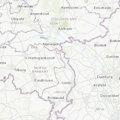 Map showing location of Boxmeer (51.646670, 5.947220)