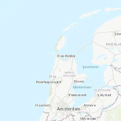 Map showing location of Breezand (52.890000, 4.804170)