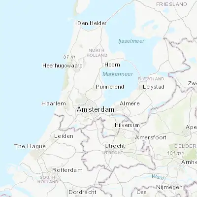 Map showing location of Broek in Waterland (52.434170, 4.995830)