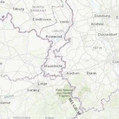 Map showing location of Brunssum (50.946670, 5.970830)