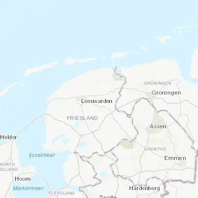 Map showing location of Burgum (53.192430, 5.990090)