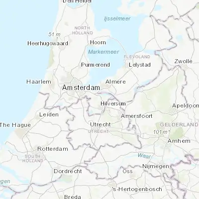 Map showing location of Bussum (52.273330, 5.161110)