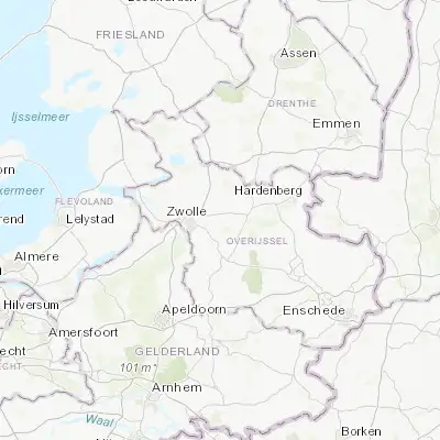 Map showing location of Dalfsen (52.511670, 6.256940)
