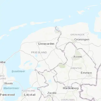 Map showing location of De Drait (53.097430, 6.067910)