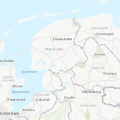 Map showing location of De Greiden (52.949600, 5.913660)