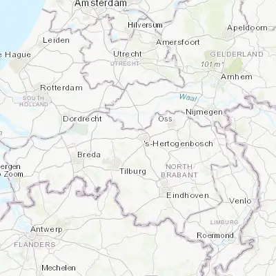 Map showing location of De Kruiskamp (51.699780, 5.260320)
