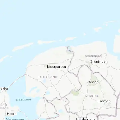 Map showing location of De Westereen (53.257310, 6.036300)